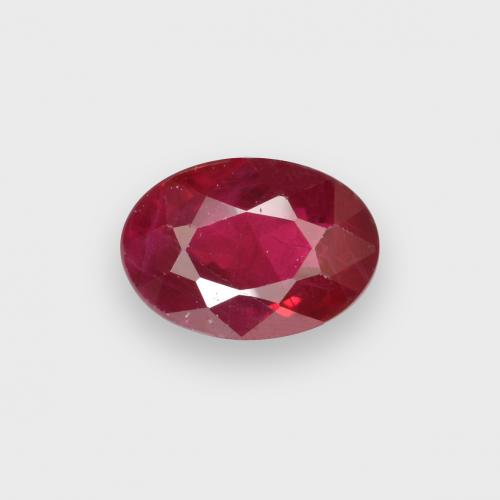 Jam Red Рубин Камень - 0.6ct Фасетный Овал (ID: 503599)