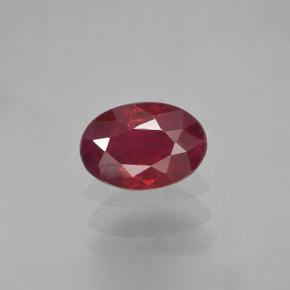 Medium Red Рубин Камень - 0.5ct Фасетный Овал (ID: 503612)