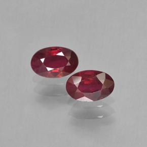 0.6ct Oval Facet Pinkish Red Ruby Gem for sale 0.6ct Oval Facet Pinkish Red Ruby Gem (ID: 503613)