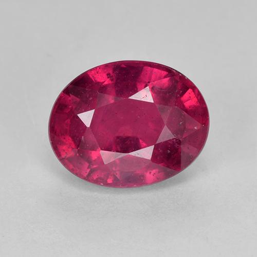 Medium Red Рубин Камень - 2ct Фасетный Овал (ID: 512439)