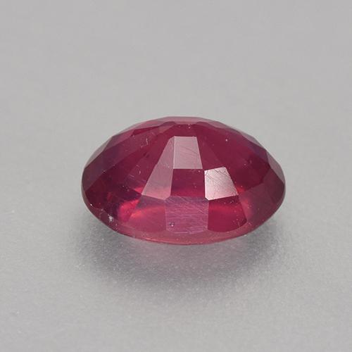 Ruby Gemstone in 8 x 6 mm (calibrated) Size for Sale, Ruby Stone in Medium-Dark Red Color