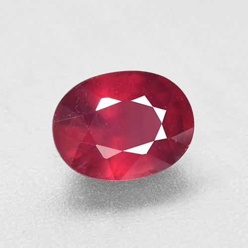 Розовато-красный Рубин Камень - 1.9ct Фасетный Овал (ID: 513074)
