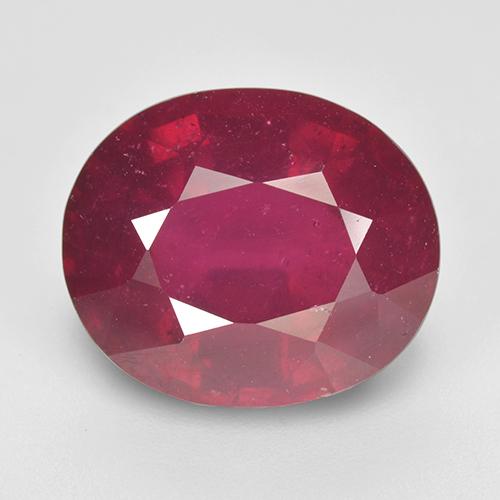 Rojo rosado Rubí Gema - 9.2ct Forma ovalada (ID: 517280)