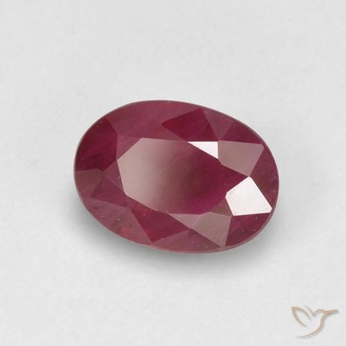 1.13 ct Red Ruby Stone, Natural Ruby in Oval Facet Shape for Sale