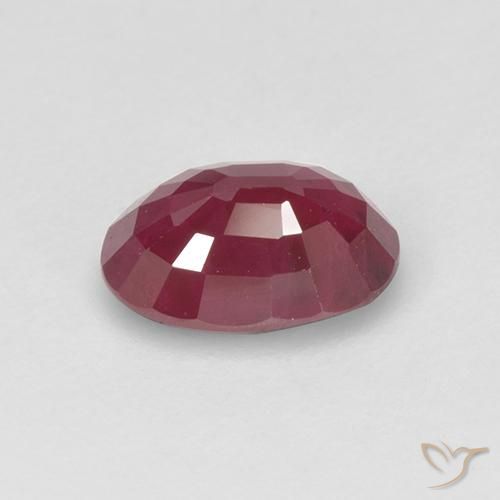 Ruby Gemstone in 7 x 5 mm (calibrated) Size for Sale, Ruby Stone in Deep Crimson Color