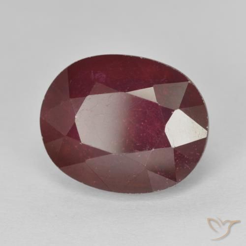 11.50 ct Red Ruby Stone, Natural Ruby in Oval Facet Shape for Sale