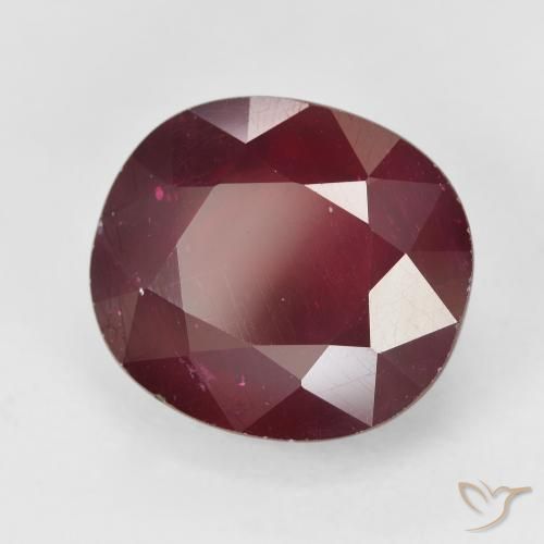 13.93 ct Red Ruby Stone, Natural Ruby in Oval Facet Shape for Sale