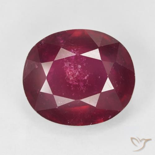 12.32 ct Oval Cut Ruby, 14.8 x 12.7 mm From Madagascar, Photo A