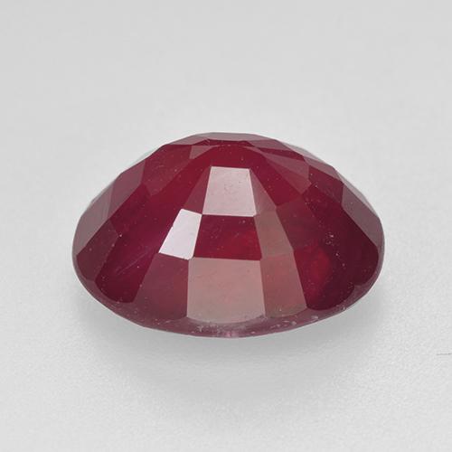 Ruby Gemstone in 12 x 10 mm (calibrated) Size for Sale, Ruby Stone in Deep Red Color