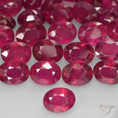 2.25 ct Oval Cut Ruby, 8.2 x 6.2 mm From Madagascar, Photo A