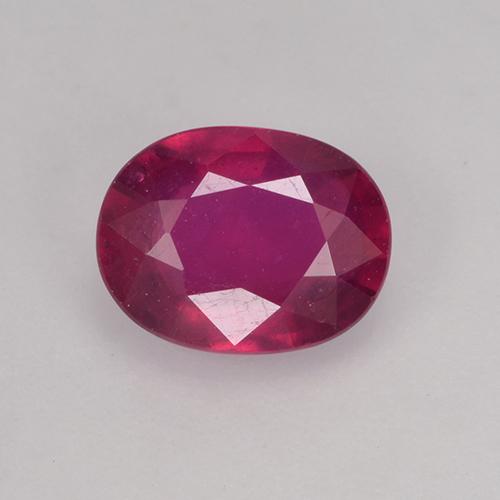 Deep Crimson Rubin Edelstein - 1.6ct Oval facettiert (ID: 524675)