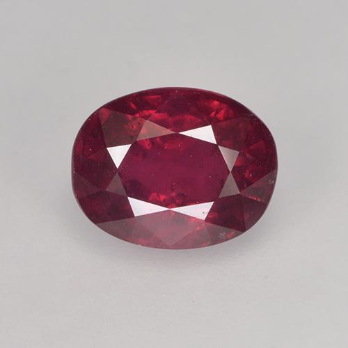 Medium Red Рубин Камень - 2ct Фасетный Овал (ID: 524678)