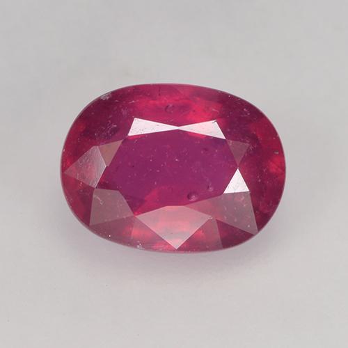 Розовато-пурпурный Рубин Камень - 1.8ct Фасетный Овал (ID: 524683)
