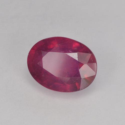 1.84 ct Red Ruby Stone, Natural Ruby in Oval Facet Shape for Sale