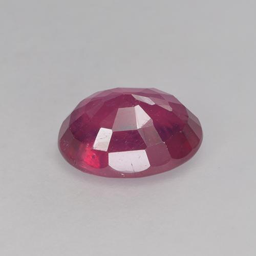 Ruby Gemstone in 8 x 6 mm (calibrated) Size for Sale, Ruby Stone in Medium Red Color