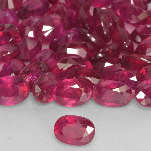 Natural Ruby Diamond Cut 2 mm Lot 65 Pcs Calibrated Faceted Loose Gemstones 