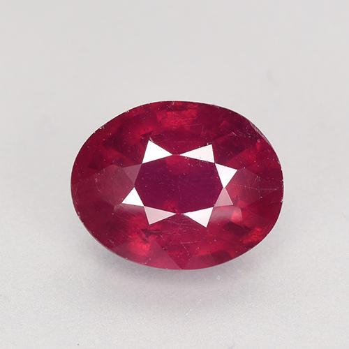 Rojo oscuro medio Rubí Gema - 2.9ct Forma ovalada (ID: 526499)