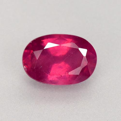 Light Red Рубин Камень - 0.8ct Фасетный Овал (ID: 526884)