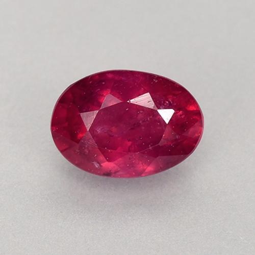 Розовато-красный Рубин Камень - 0.7ct Фасетный Овал (ID: 526886)