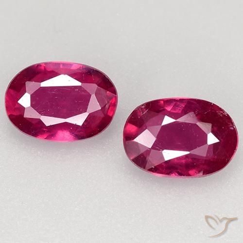 1.27 ct Oval Cut Ruby, 6.1 x 4.2 mm From Madagascar, Photo A