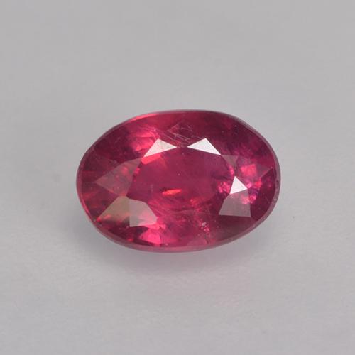 Розовато-красный Рубин Камень - 0.8ct Фасетный Овал (ID: 527383)