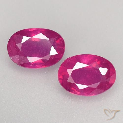 1.31 ct Oval Cut Ruby, 5.9 x 4.3 mm From Madagascar, Photo A