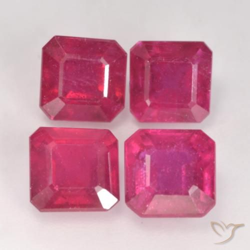 3.2 Carat 11.5x6.5x3.4 MM Natural Ruby Octagon Cut Gemstone,Faceted Mozambique Ruby July Birthstone,Pink Ruby For Pendant Jewellery