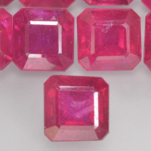 Rojo claro Rubí Gema - 1.4ct Forma octagonal (ID: 535904)