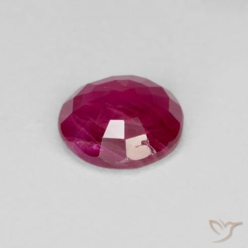Ruby Gemstone in 5.5 mm (calibrated) Size for Sale, Ruby Stone in Medium Red Color