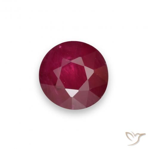 Rojo vino Rubí Gema - 1ct Faceta Redonda (ID: 537538)