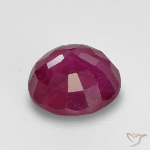 Ruby Gemstone in 5.5 mm (calibrated) Size for Sale, Ruby Stone in Reddish Pink Color