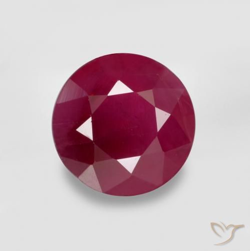 0.77ct Natural Deep Crimson Ruby, Round, VS-SI