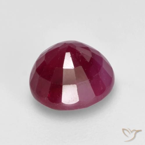 Ruby Gemstone in 5.5 mm (calibrated) Size for Sale, Ruby Stone in Medium Red Color