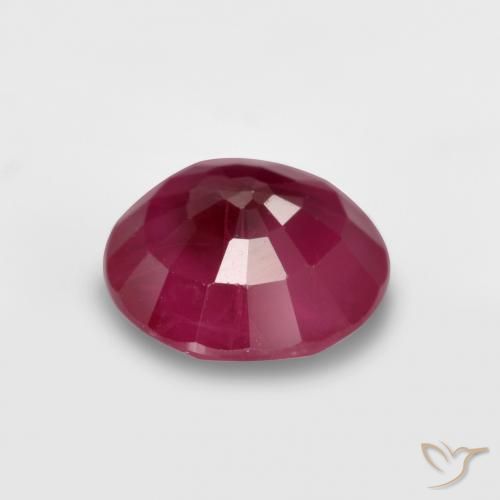 Ruby Gemstone in 5.5 mm (calibrated) Size for Sale, Ruby Stone in Medium Red Color
