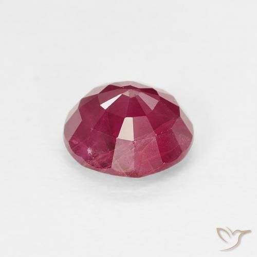 Ruby Gemstone in 5.7 mm Size for Sale, Ruby Stone in Pinkish Red Color