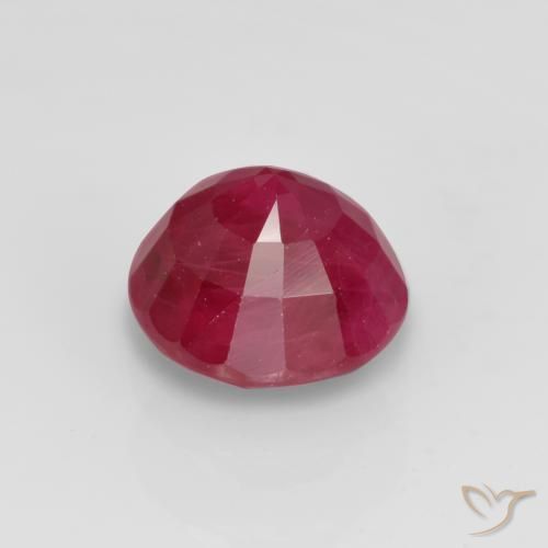 Ruby Gemstone in 5.3 mm Size for Sale, Ruby Stone in Jam Red Color