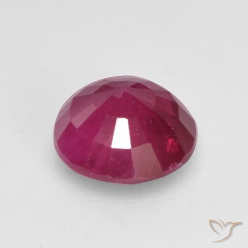 Ruby Gemstone in 5.5 mm (calibrated) Size for Sale, Ruby Stone in Pinkish Red Color