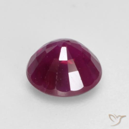 Ruby Gemstone in 5 mm (calibrated) Size for Sale, Ruby Stone in Rapberry Red Color