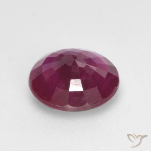 Ruby Gemstone in 5.5 mm (calibrated) Size for Sale, Ruby Stone in Magenta-Pink Color