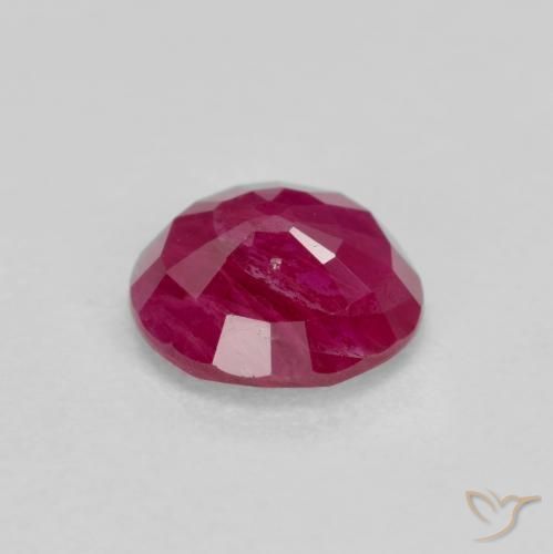 Ruby Gemstone in 6.5 mm (calibrated) Size for Sale, Ruby Stone in Medium Red Color