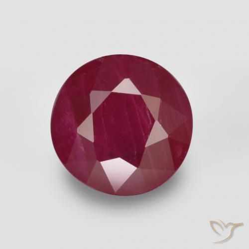 0.88ct Natural Wine Red Ruby, Round, VS-SI