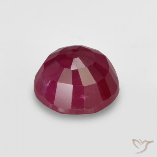 Ruby Gemstone in 5.3 mm Size for Sale, Ruby Stone in Wine Red Color