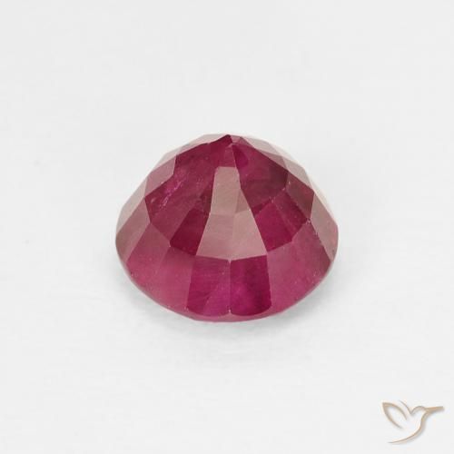 Ruby Gemstone in 5.5 mm (calibrated) Size for Sale, Ruby Stone in Deep Red Color