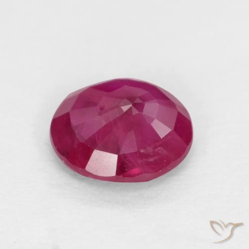Ruby Gemstone in 5.2 mm Size for Sale, Ruby Stone in Light Red Color