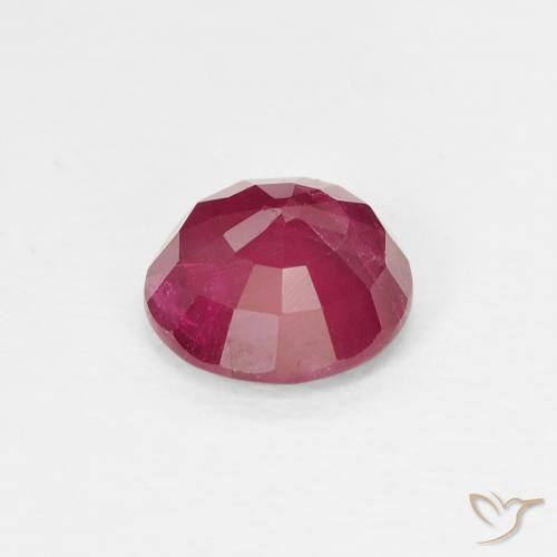 Ruby Gemstone in 5.5 mm (calibrated) Size for Sale, Ruby Stone in Dark Red Color