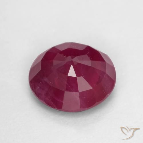 Ruby Gemstone in 5.5 mm (calibrated) Size for Sale, Ruby Stone in Medium Red Color