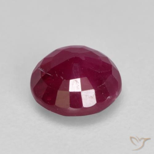 Ruby Gemstone in 5.5 mm (calibrated) Size for Sale, Ruby Stone in Medium Red Color