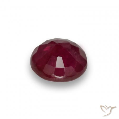 Ruby Gemstone in 5.5 mm (calibrated) Size for Sale, Ruby Stone in Wine Red Color