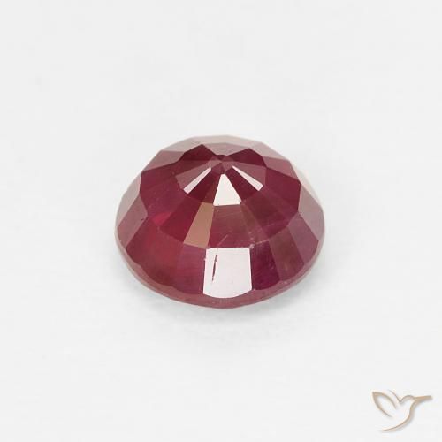 Ruby Gemstone in 5.5 mm (calibrated) Size for Sale, Ruby Stone in Dark Red Color