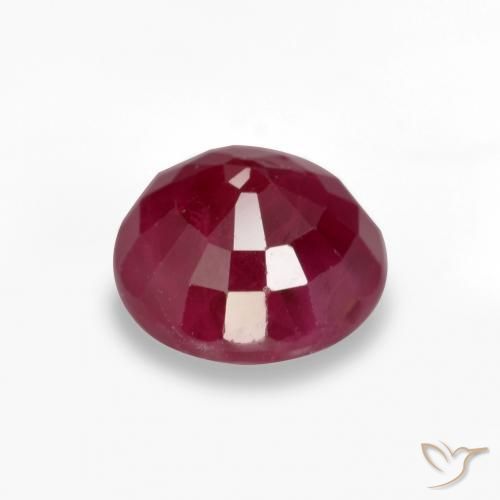 Ruby Gemstone in 5.5 mm (calibrated) Size for Sale, Ruby Stone in Deep Red Color